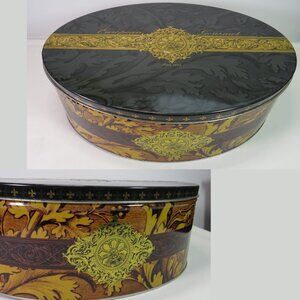 vintage Henry Lambertz 2002 large deluxe European cookie metal tin